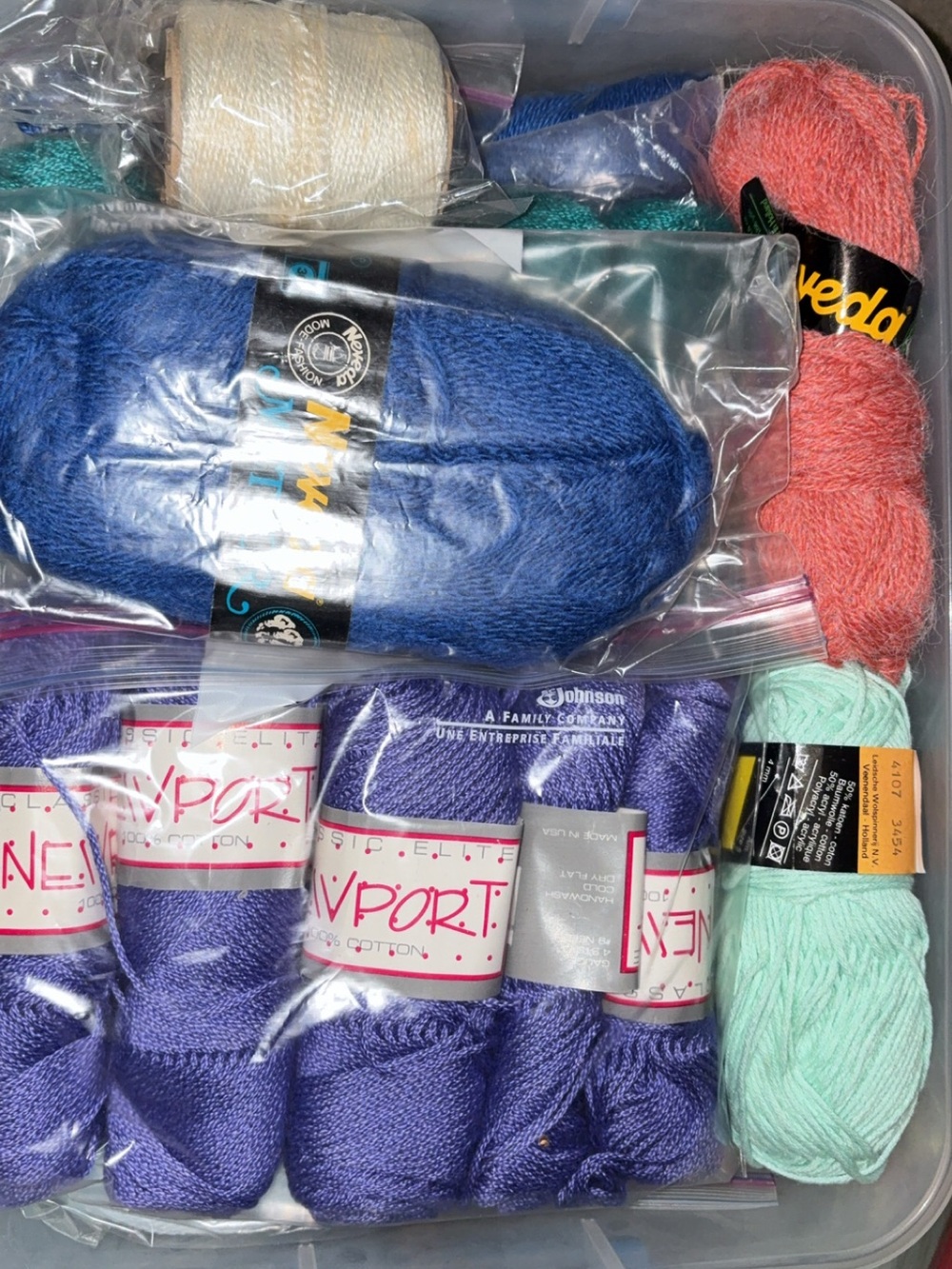 Large Mixed Yarn Lot – Cotton & Cotton Blend